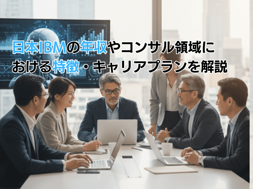 日本IBMの年収やコンサル領域における特徴・キャリアプランを解説