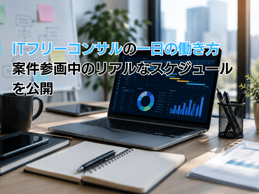 ITフリーコンサルの一日の働き方 案件参画中のリアルなスケジュールを公開